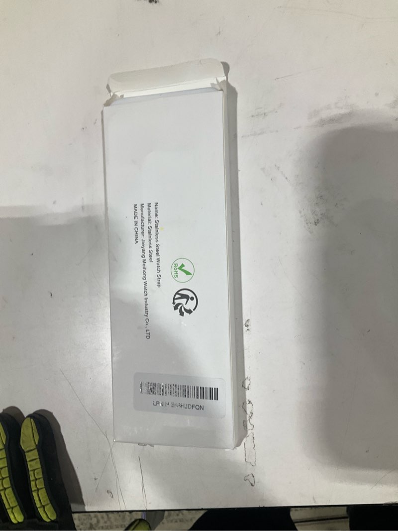 Condition photo showing As Is for qundaxi slim watch band compatible with apple watch 41mm 45mm 42mm 44mm 40mm 38mm metal stainless steel watchband suitable for iwatch 11/10/9/8/7/6/5/4/3/2/1/se series women luxury strap silver and gold 42mm 44mm 45mm series 1-9/se