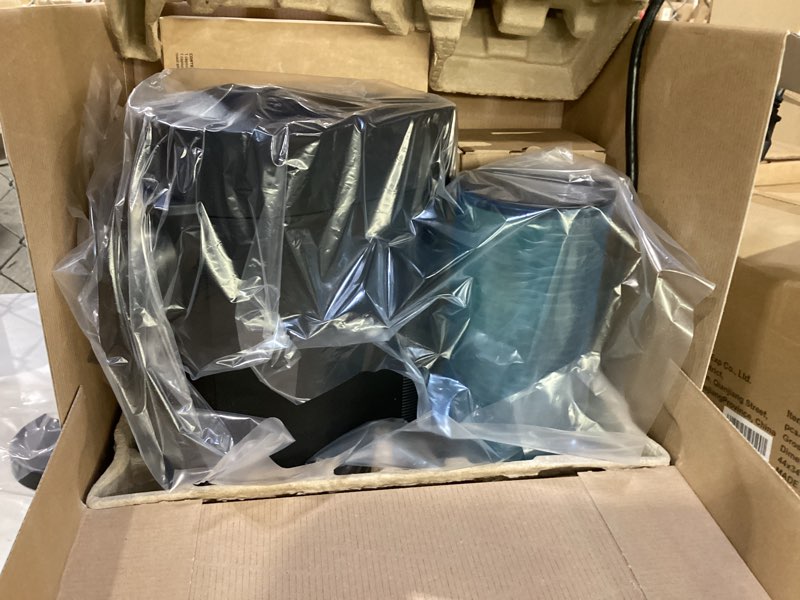Condition photo showing As Is for nespresso vertuo plus deluxe coffee and espresso maker by de'longhi, matte black with aeroccino milk frother machine + frother matte black