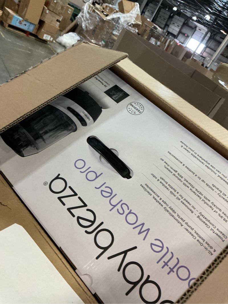 Condition photo showing New/Like New for baby brezza baby bottle washer pro - clinically proven better cleaning - washer, sterilizer + dryer in one appliance for essentials like bottles + pump parts – machine replaces brushes + racks