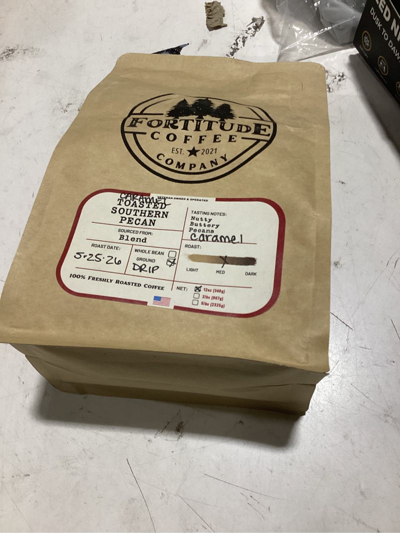 Condition photo showing As Is for exp 5/25/26 (similar to )fresh roasted coffee, ethiopian yirgacheffe kochere whole bean coffee, medium roast, kosher, 12 oz ethiopian yirgacheffe kochere 12 ounce (pack of 1)