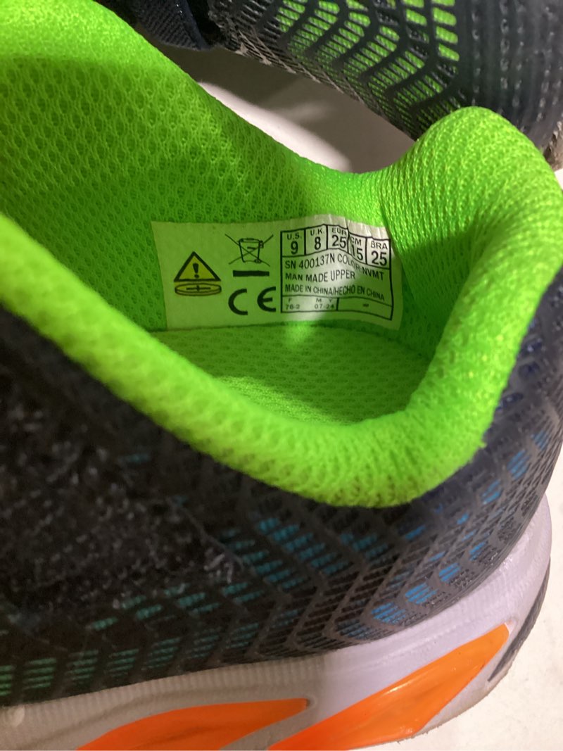 Condition photo showing As Is for Skechers Kids Boys, Flex-Glow Elite, Sneaker, Navy/Multi, 9