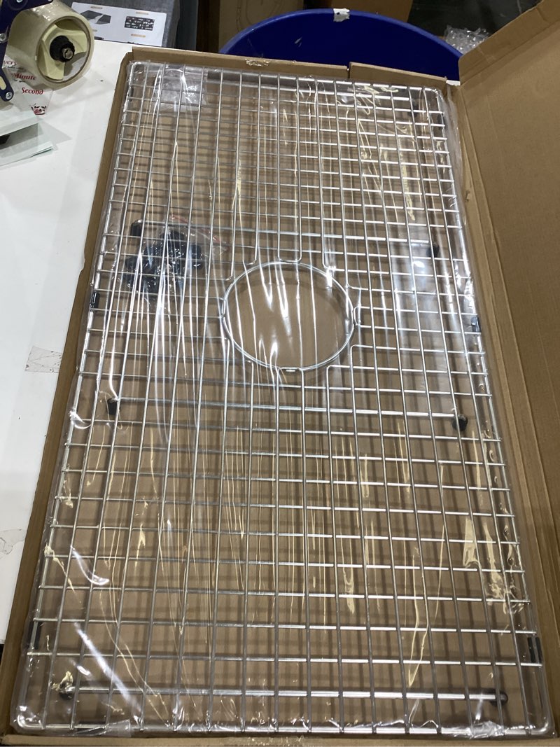 Condition photo showing New/Like New for Serene Valley Sink Bottom Grid 29-1/2" X 15-9/16", Centered Drain with Corner Radius 3/8", Sink Protector NDG3016C