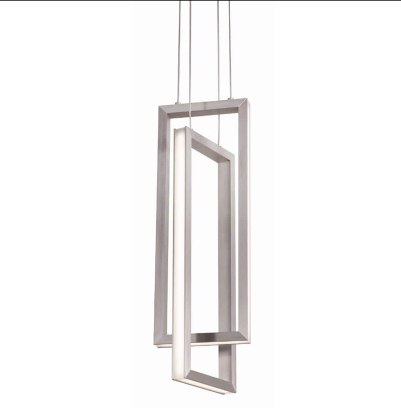 AFX - Cole - 2 Light Pendant-Satin Nickel Finish