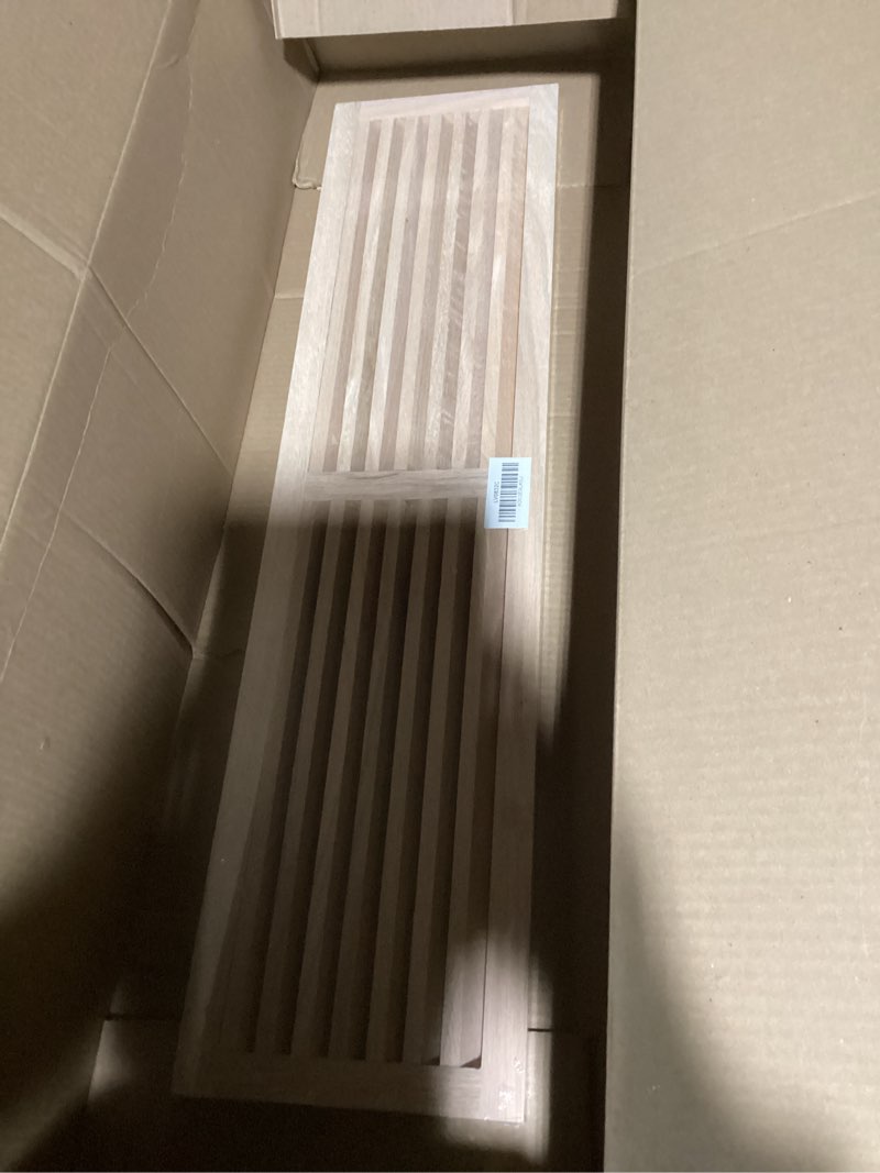 Condition photo showing New/Like New for WELLAND Red Oak 32-Inch Hardwood Register Cold Air Return Wall Vent 32 X 8 Red Oak