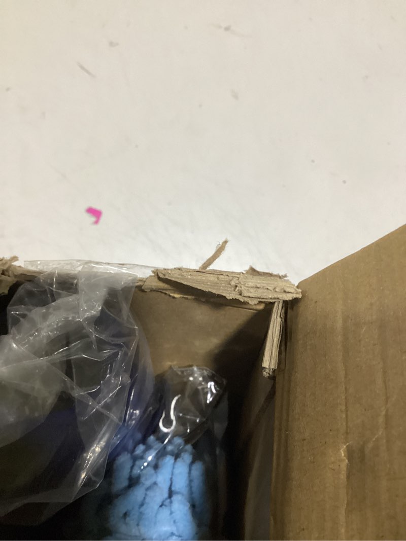 Condition photo showing As Is for 25ft High Ceiling Duster Kits with 5-18ft Heavy Duty Extension Pole - Fan Blade Cleaner, Cobweb Remover & Blue Window Squeegee Kit, Washable Dust Brush for High Roof and Glass Surfaces