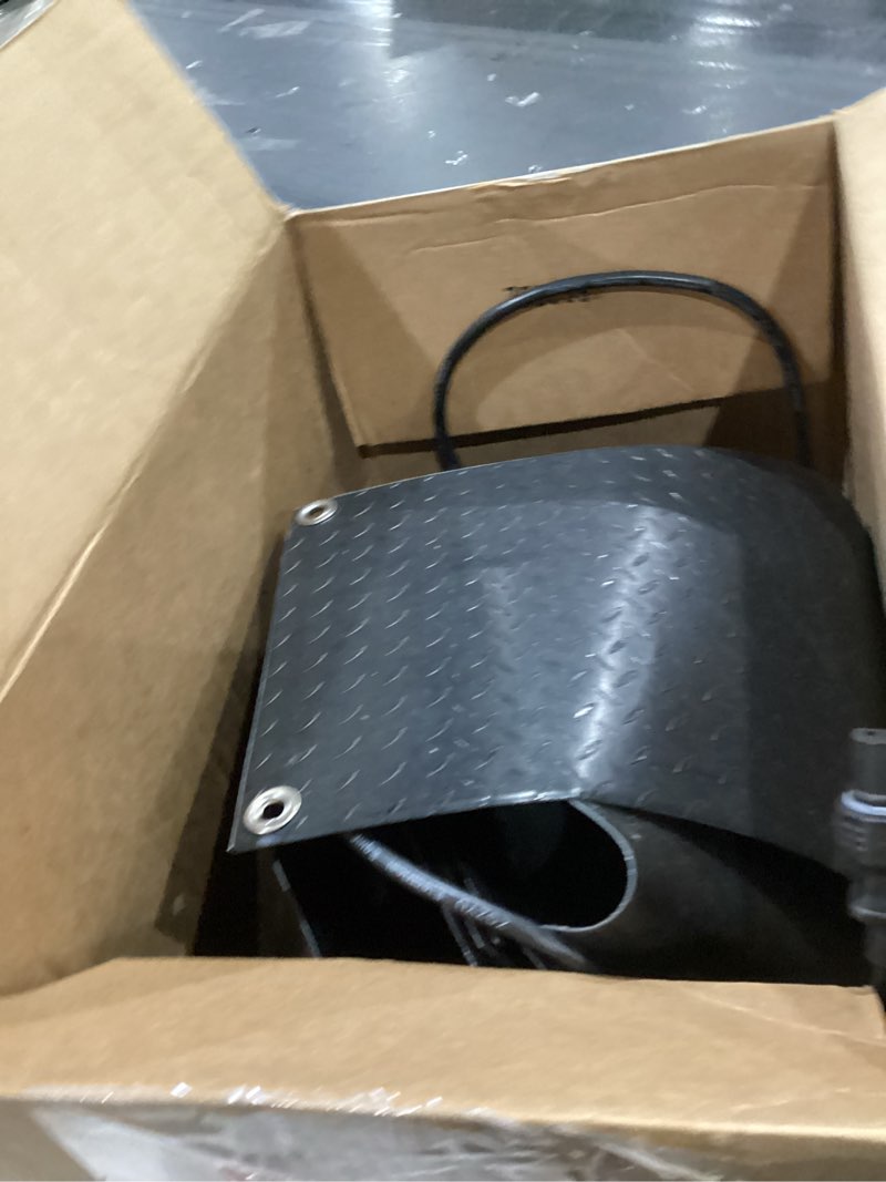 Condition photo showing As Is for Riakrum 4 Pcs Heated Snow Melting Mats Outdoor, 10 x 30 in Winter Anti-Slip Heated Rubber Mat for Walkways Decks and Sidewalks, Electric Snow and Ice Melting Pads Connection with 9.84 ft Power Cord 4 10 x 30 Inch