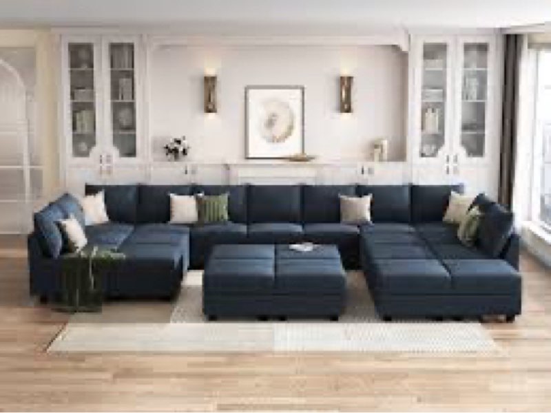 Storage Ottoman Module For Sofa Set As A Seat And Low Table(incomplete only 1 box) 