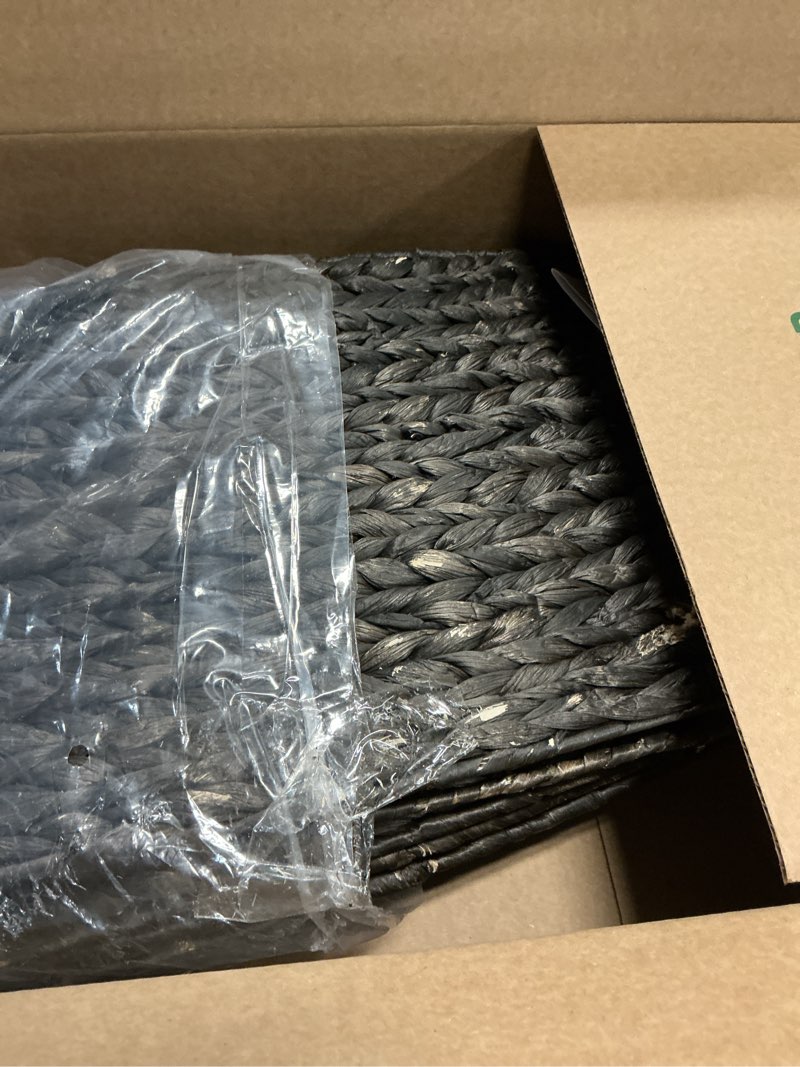 Condition photo showing Good Condition for 42" Wicker Christmas Tree Collar for Artificial Trees, Rustic 9ft Tree Basket Skirt, Farmhouse Base Cover for Pencil, Slim Christmas Tree Collars, Handwoven from Seagrass Expresso 42inch