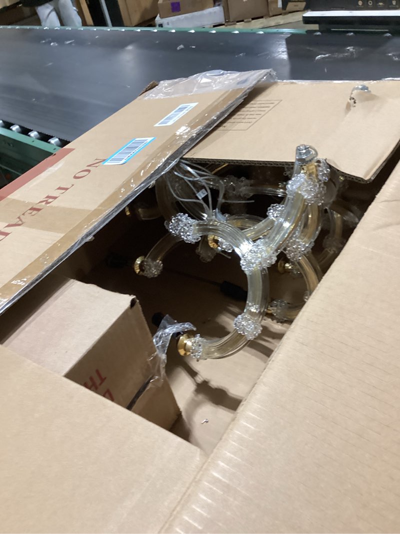 Condition photo showing Good Condition for Modern Crystal Wall Sconce Lights- 6 Light Maria Theresa Crystal Wall Sconces Lighting Gold Wall Lamp Chandelier Light Fixtures for Living Room Wall Sconce Light Wall Mounted Lamp Indoor 6-Light/Golden