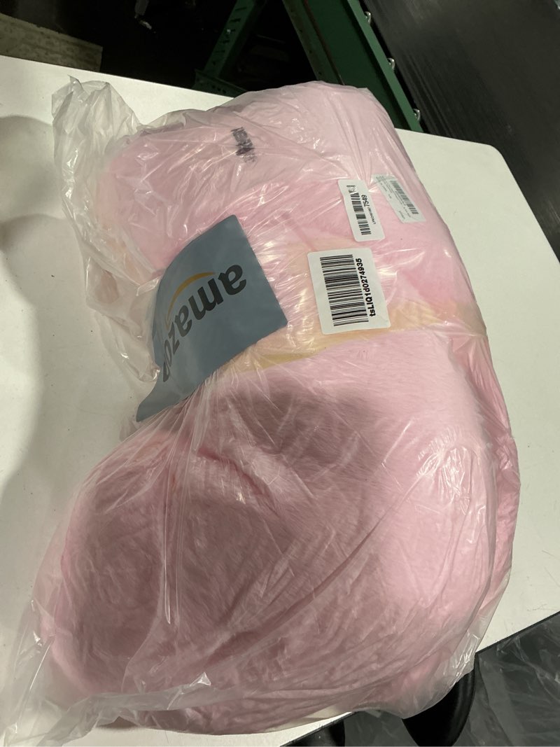 Condition photo showing As Is for remerry 4 pcs heart pillows valentines pillows decorative throw pillow fluffy throw cushion for bedroom bed sofa kid girls sleepover part(pink)