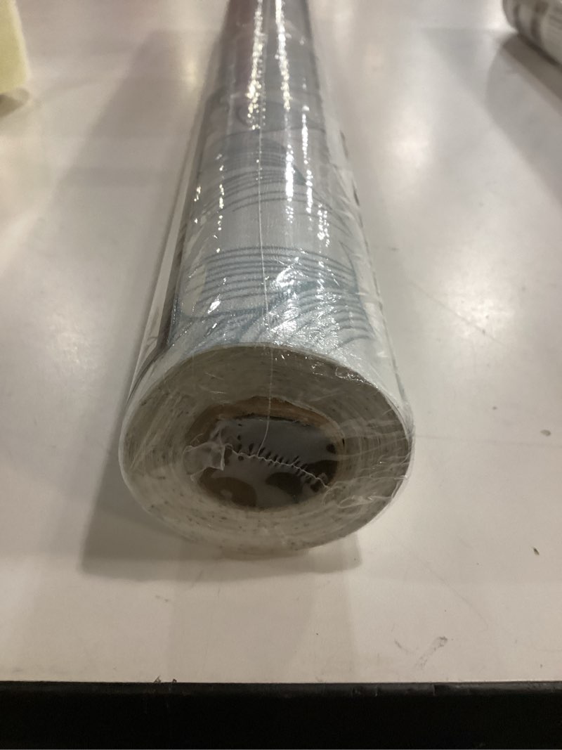 Condition photo showing New/Like New for Dimoon 236"x17.3" Peel and Stick Wallpaper Blue Floral Contact Paper Boho White Modern Wallpaper Removable Self Adhesive Wall Paper for Bedroom Bathroom Cabinets Drawers Thicken Vinyl Roll 17.3" x 236" White&Blue