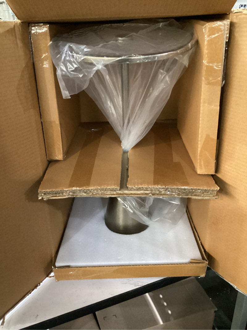 Condition photo showing New/Like New for round accent side table glass/brass - hearth & hand™ with magnolia