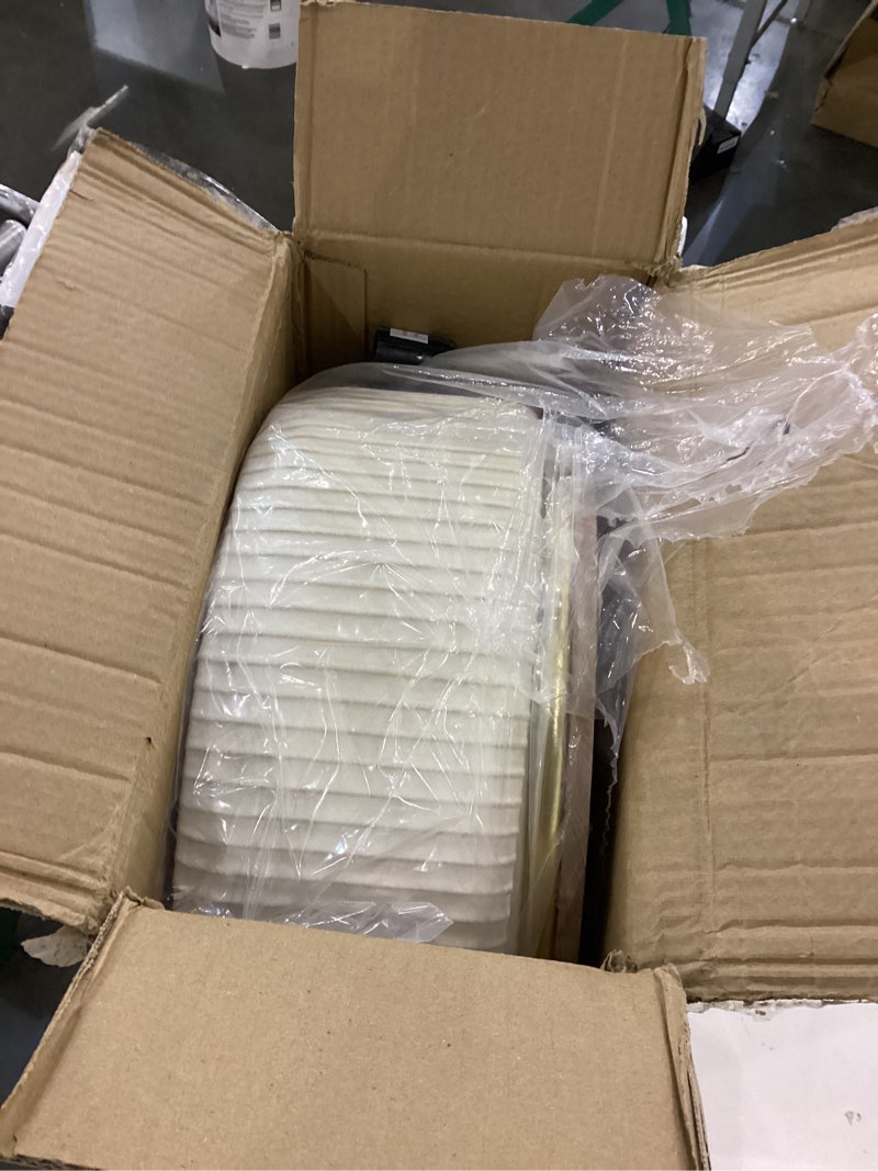 Condition photo showing New/Like New for Adjustable Vanity Stool with Storage, 360° Swivel Makeup Stool Chair Small Velvet Round Ottoman with Gold Base for Bedroom, Pink