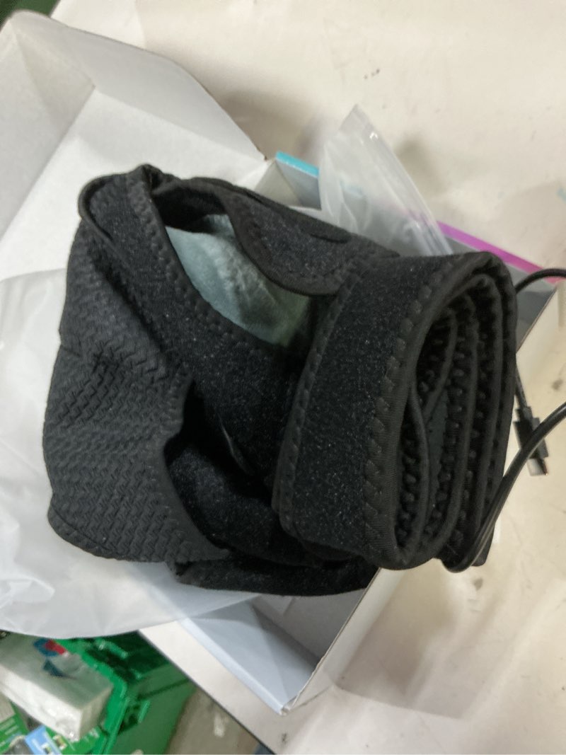 Condition photo showing As Is for heated shoulder wrap with massage, shoulder heating pad for rotator cuff frozen shoulder, cordless shoulder heating pads shoulder massager with heat black