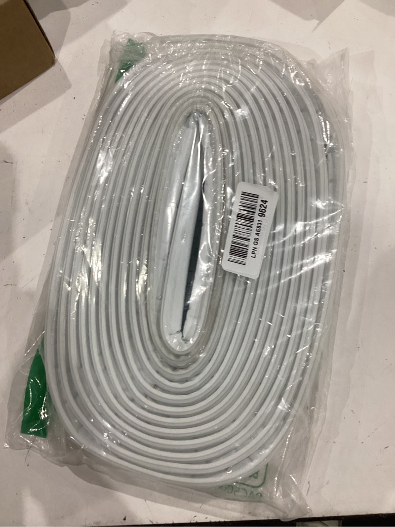 Condition photo showing As Is for 40ft door weather stripping door seal - kerf front exterior door weather stripping for door frame soundproofing door insulation strip (with 4 door corner seals) white 40ft