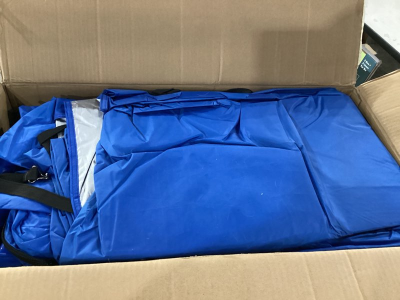 Condition photo showing As Is for Uthfy Pool Shade Canopy, Large Beach Canopy with UV Block & Waterproof, Steel Frame, Pop up Sunshade Swimming Canopy with Sandbags, Pool Accessory, Carry Bag, for Inground Pools, Lawn