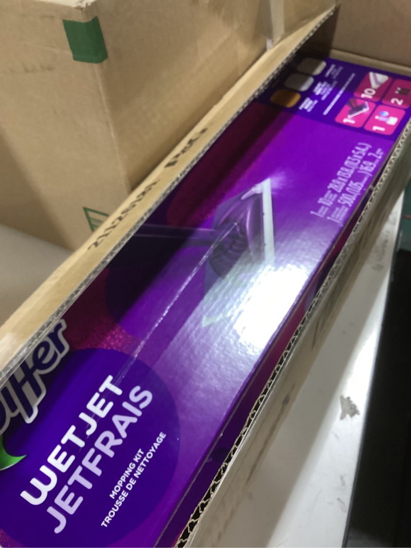 Condition photo showing Good Condition for Swiffer WetJet Hardwood and Floor Spray Mop Cleaner Starter Kit, Includes: 1 Power Mop, 10 Pads, Cleaning Solution, Batteries 1 Kit Cleaner Kit