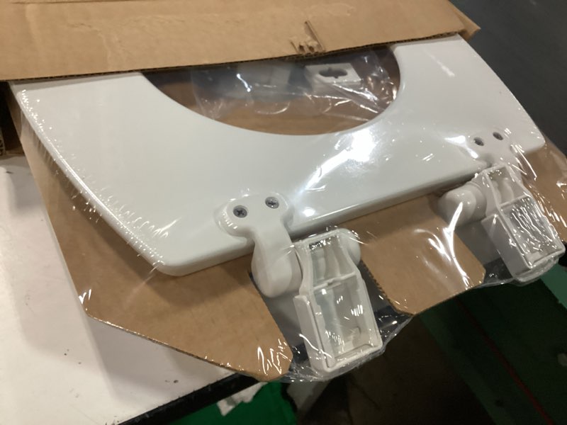 Condition photo showing Good Condition for mayfair cassel slow close toilet seat, easy clean, non slip premium wood seat, easy install, made in usa, elongated, white elongated 1 - toilet seat