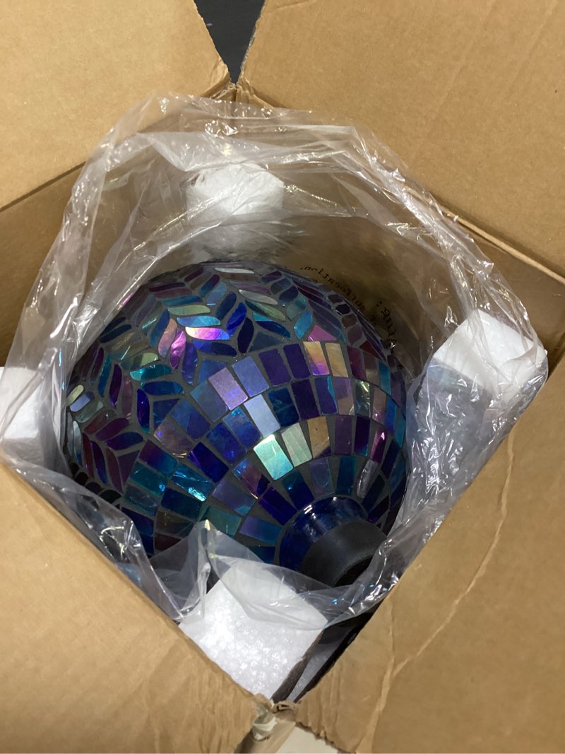 Condition photo showing Good Condition for vcuteka gazing ball, glass mosaic gazing balls sphere for garden lawn outdoor ornament yard decorati
