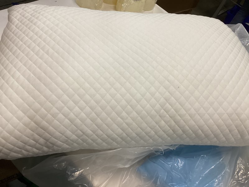 Condition photo showing Good Condition for DreamyBlue Signature Pillow w/Adjustable Loft • Shredded Memory Foam Fill • Neutral Alignment for Side, Back, and Stomach Sleepers • Washable Bamboo Rayon Cover • CertiPUR-US Certified Foam (Queen) Queen (Pack of 1)