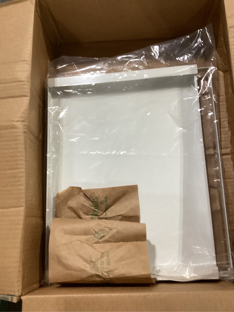 Condition photo showing As Is for VibeNest Steel Microwave Stand with Pull-Out Shelves | Countertop Organizer for Compact Microwaves, 