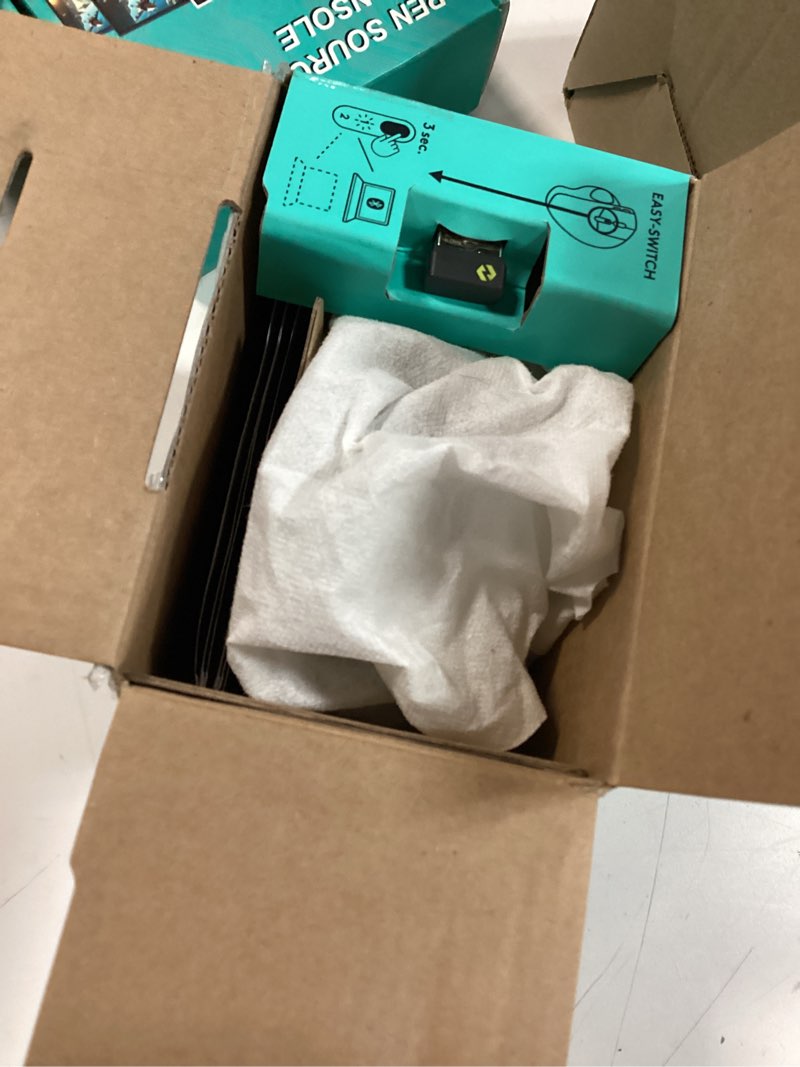 Condition photo showing Good Condition for Logitech MX Ergo S Advanced Wireless Trackball Mouse, USB-C Rechargeable Wireless Ergonomic Mouse with Bluetooth and Encrypted Dongle, 6 Programmable Buttons, for PC/Mac - Graphite