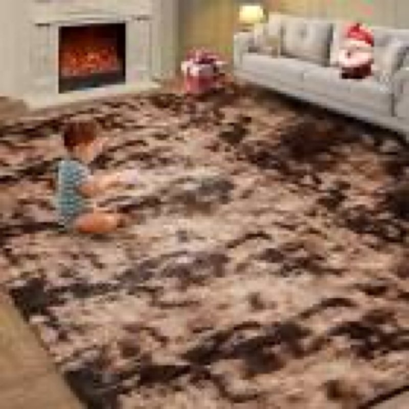large shag rugs 9x12, plush fuzzy area rugs for living room, large shag fluffy bedroom carpet, furry