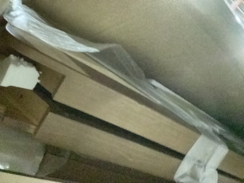 Condition photo showing Good Condition for plank+beam forma console table, 46 inch, solid wood sofa table, entryway table for hallway, narrow behind the couch table, console tables for entryway, living room, foyer, easy assembly, pecan