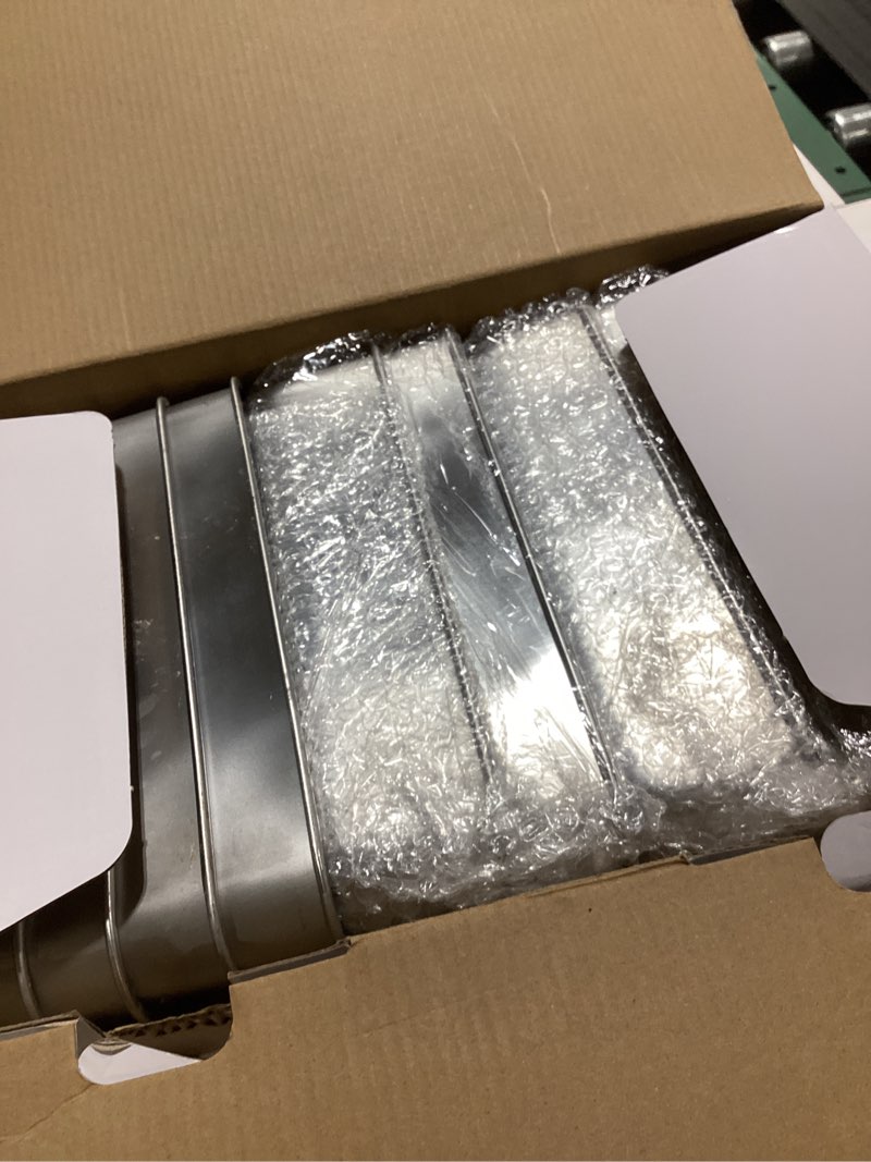 Condition photo showing As Is for LIANYU 16 Pack 9x5 Inch Loaf Pans for Bread Baking, Stainless Steel Bread Baking Pans, Small Loaf Tins for Homemade Brownies and Pound Cakes, Dishwasher Safe 16 Silver