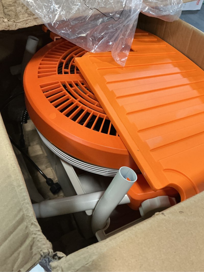 Condition photo showing Good Condition for turbro cordless misting fan with 11l tank, high-pressure nozzles, 15ft mist reach, 50h rechargable battery, 360° wheels, portable outdoor cooling for patio & pool yellow