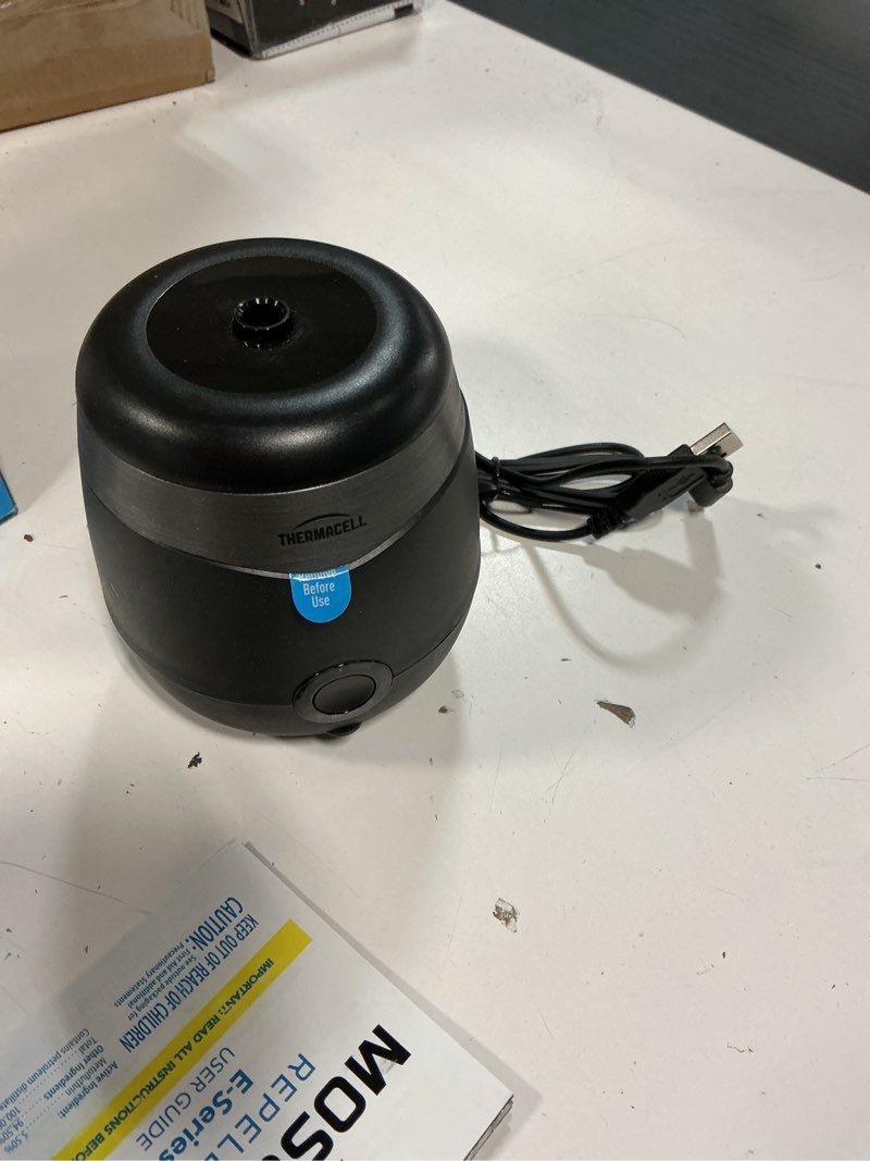 Condition photo showing Good Condition for thermacell mosquito repeller e-series rechargeable with 20' mosquito protection zone; up to 9-hr battery life; includes 12-hr refill; flame or scent; deet-free bug spray alternative