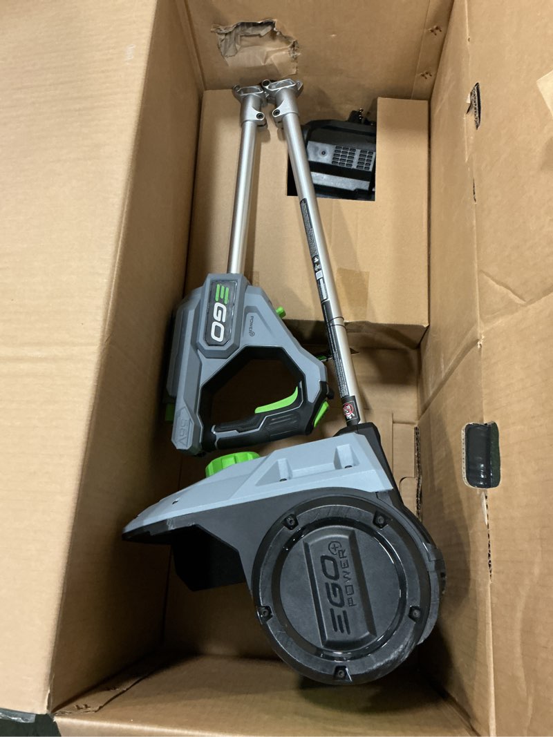Condition photo showing As Is for EGO Power+ SNS1201 12-Inch 56-Volt Cordless Power Snow Shovel with 2.5Ah Battery and Charger Included