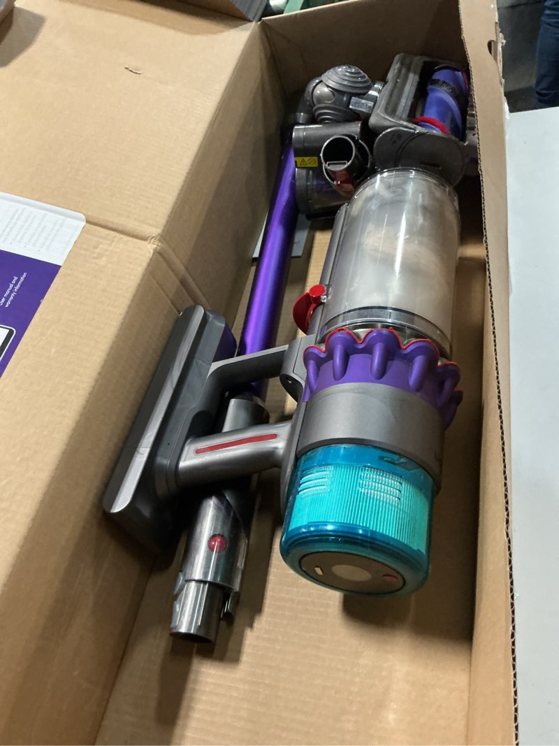 Condition photo showing As Is for Dyson V15 Detect Plus Cordless Vacuum, Illumination Reveals dust, 240AW, 3 Power Modes, Up to 60 Minutes,² Deep Cleans Hard Floors and Carpets, Detangles pet Hair, Converts to Handheld