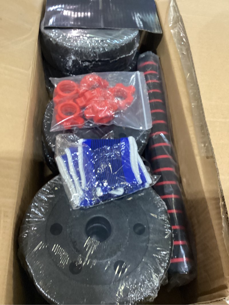 Condition photo showing Good Condition for weight dumbbell set adjustable dumbbells –premium dumbbell barbell combo for fitness – weight set for lifting at home – muscle building comfortable grip design-easy to use-perfect for gym,lifting