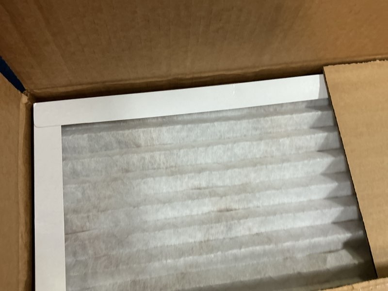Condition photo showing As Is for Filtrete 20x25x5 AC Furnace Air Filter, MPR 700, MERV 8, Fits Trion Air Bear & Carrier, Dust, Pollen & Pet Dander Reduction, 2-Pack (actual size 19.56 x 24.13 x 4.75 in)