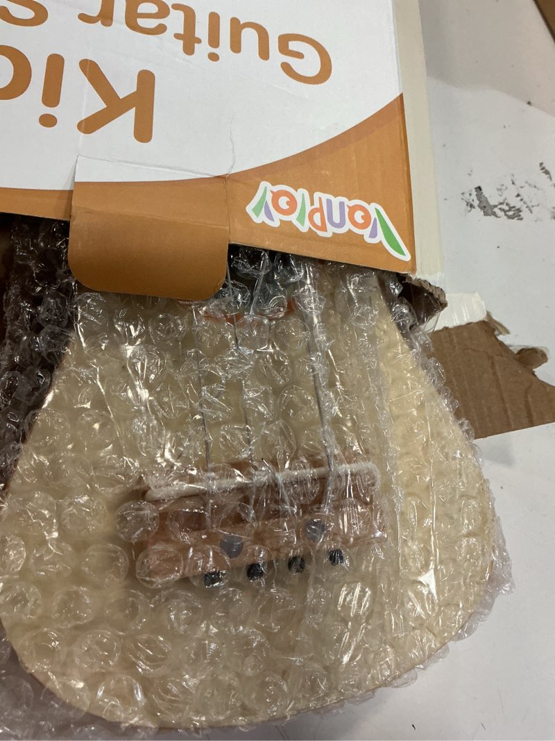 Condition photo showing New/Like New for vanplay kids guitar set - montessori toys for 2 3 year old boy girls birthday gifts, 7 in 1 musical instruments for toddlers 2-4, band sets with ukulele/flute/tambourine/maracas toys for kids 3-5 wooden guitar