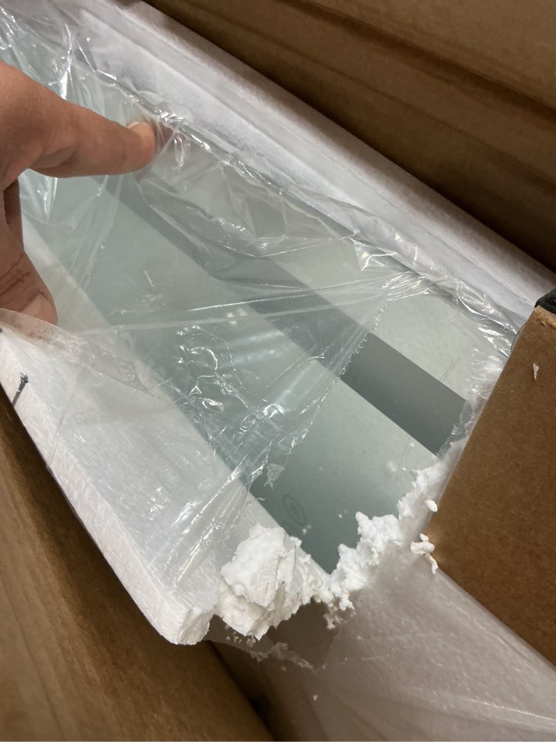 Condition photo showing Good Condition for 30X36 LED Bathroom Mirror with Lights, Anti-Fog, Backlit + Front Lit, Lighted Bathroom Vanity Mirror for Wall, Memory Function, Dimmable, Tempered Glass, Shatter-Proof 30"L x 36"W