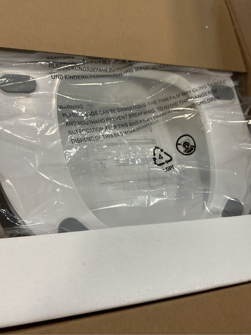 Condition photo showing New/Like New for electric bidet toilet seat, warm water with air dryer, heated seat and slow close lid, front and rear wash, led nightlight, wireless remote, round, 102d