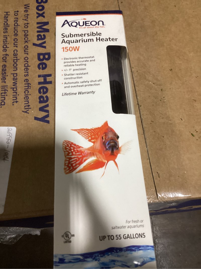 Condition photo showing New/Like New for Aqueon Submersible Aquarium Heater  150 Watts  Up to 55 Gallons