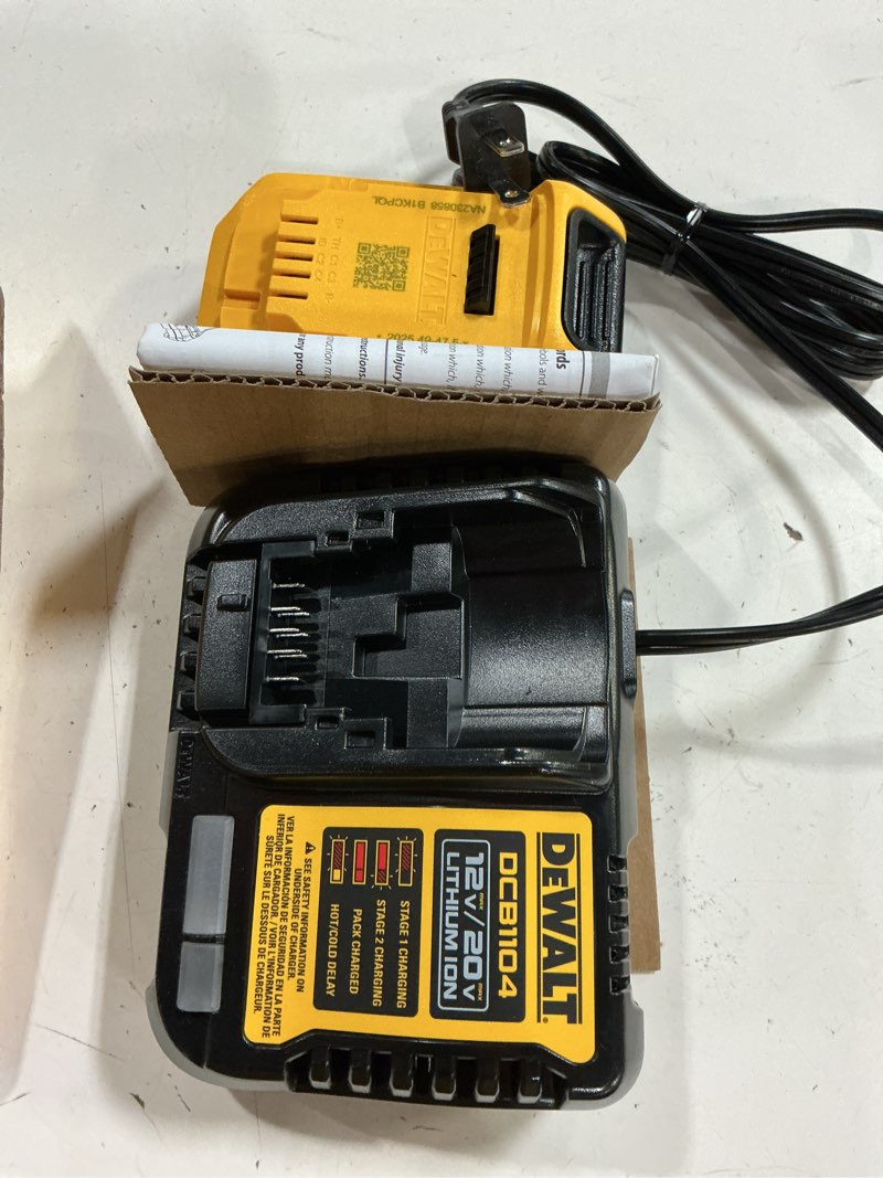 Condition photo showing New/Like New for dewalt 20v max xr powerstack dcbp320c 3.5 ah lithium-ion battery and charger starter kit 2 pc