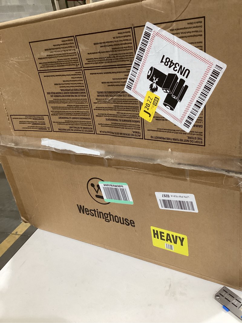 Condition photo showing Good Condition for Westinghouse WSnow18 48V Cordless Snow Blower 18 Inch Kit, Steel Auger, LED Light, 1200W Brushless Motor, 25ft Throwing Distance, Plows 650lbs/min, Compatible with Snow Joe Batteries 18 Inch with Battery/Charger