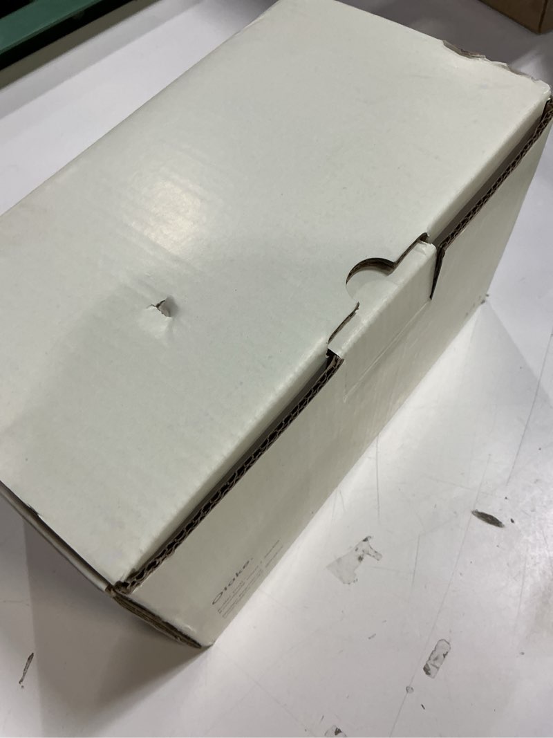 Condition photo showing Good Condition for kivy butter dish (white marble & glass) - for countertop and refrigerator door shelf - marble butter keeper - stone butter dish - glass butter dish with lid - dishwasher safe