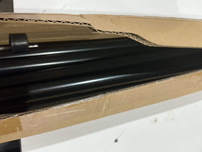 Condition photo showing As Is for 10 pack 3/4 inch round x 26 inch length staircase deck balusters standard plain black coated for stair deck porch 26 inch 10pack