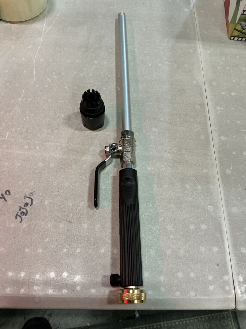 Condition photo showing Good Condition for upgraded jet nozzle for garden hose power washer wand hydro jet high pressure washer tools with 2 different nozzles and hose quick connectors black 18.0 inches