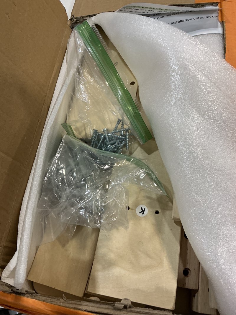 Condition photo showing As Is for Kids Art Table and Chair Set, Birch Wooden Activity Craft Table, Kids Drawing Table, Toddler Desk with Storage and 1 Chair