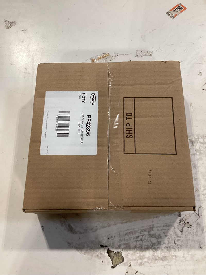 Condition photo showing New/Like New for proflo pf42896 9" x 9" floor drain grid only - white