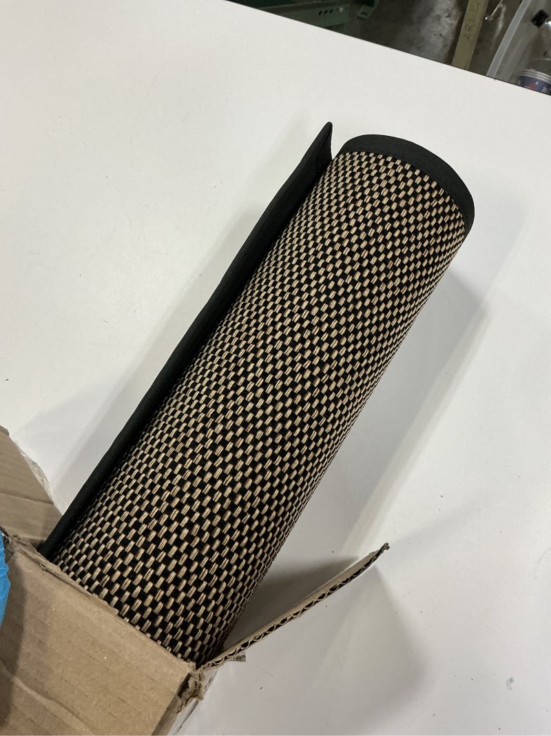 Condition photo showing Good Condition for DEXI Ultra Thin Entryway Indoor Door Mat 36x56, Non Slip Rubber Backing Inside Entry Mat, Low Profile Easy Clean Dirt Trapper Doormat for Inside Entrance Patio, Black 3' x 4'8" (Rectangular) Black