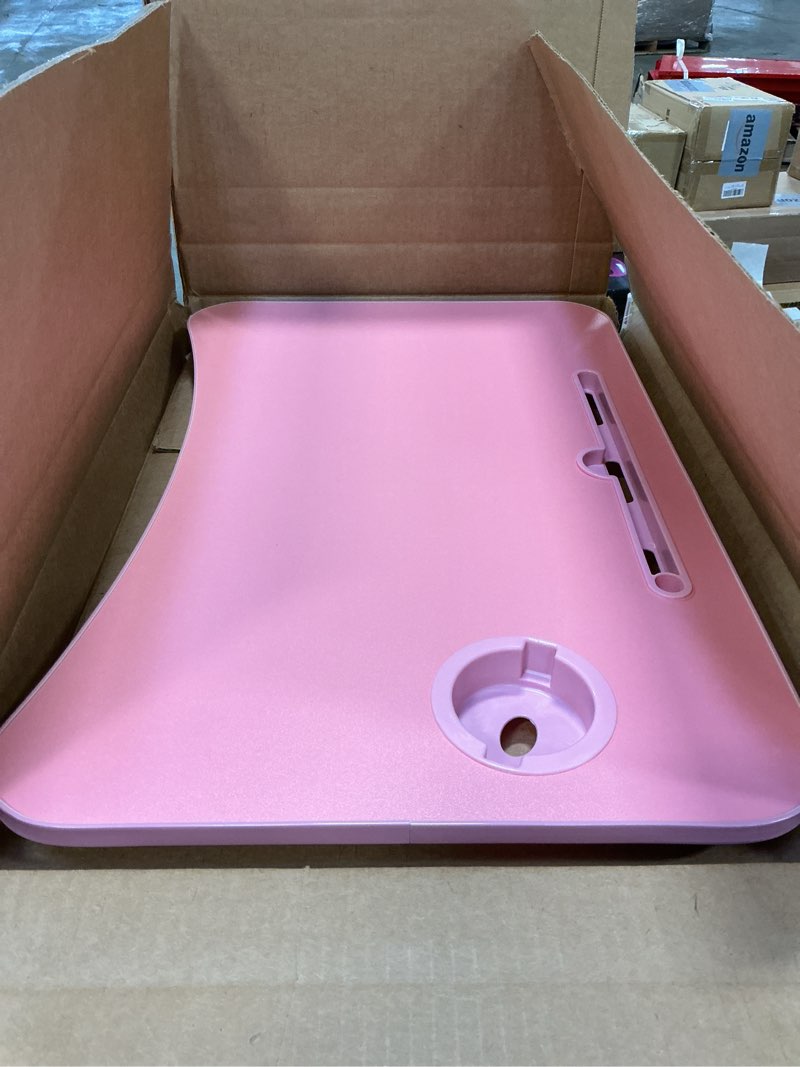 Condition photo showing Good Condition for Zapuno Multi-Function Laptop Bed Table with Storage Drawer and Cup Holder, Lap Desk Stand Tray for Eating, Reading and Working Pink