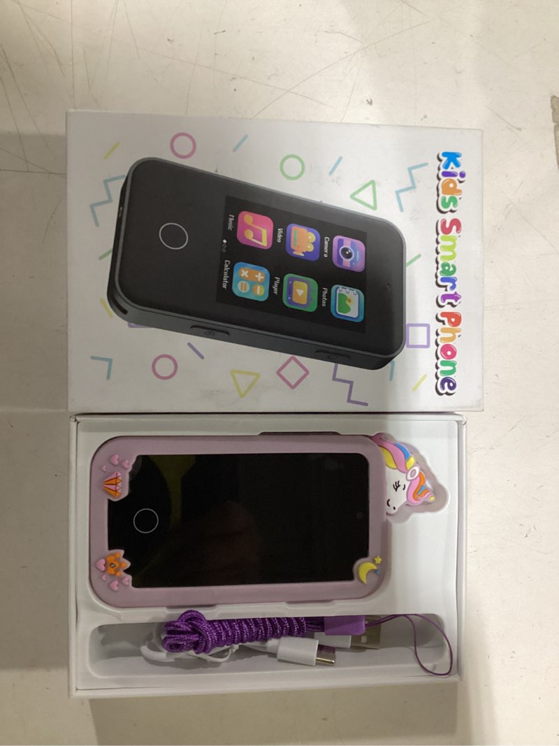 Kids Smart Phone Toys for Girls Age 3-9, Touchscreen Dual Camera Kids Phone, Christmas Birthday Gift