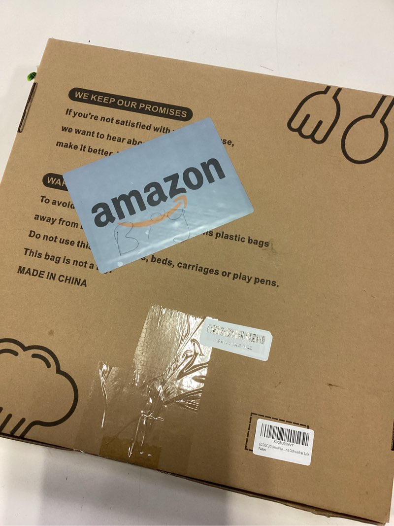 Condition photo showing New/Like New for 13-14-15 in Universal Pan Lid, Extra Large Silicone Pot Lid for Pots, Pans & Skillets, Replacement Frying Pan Lid with Heat Resistant Silicone Knob, Dishwasher Safe, Black 13''-14''-15'' Black